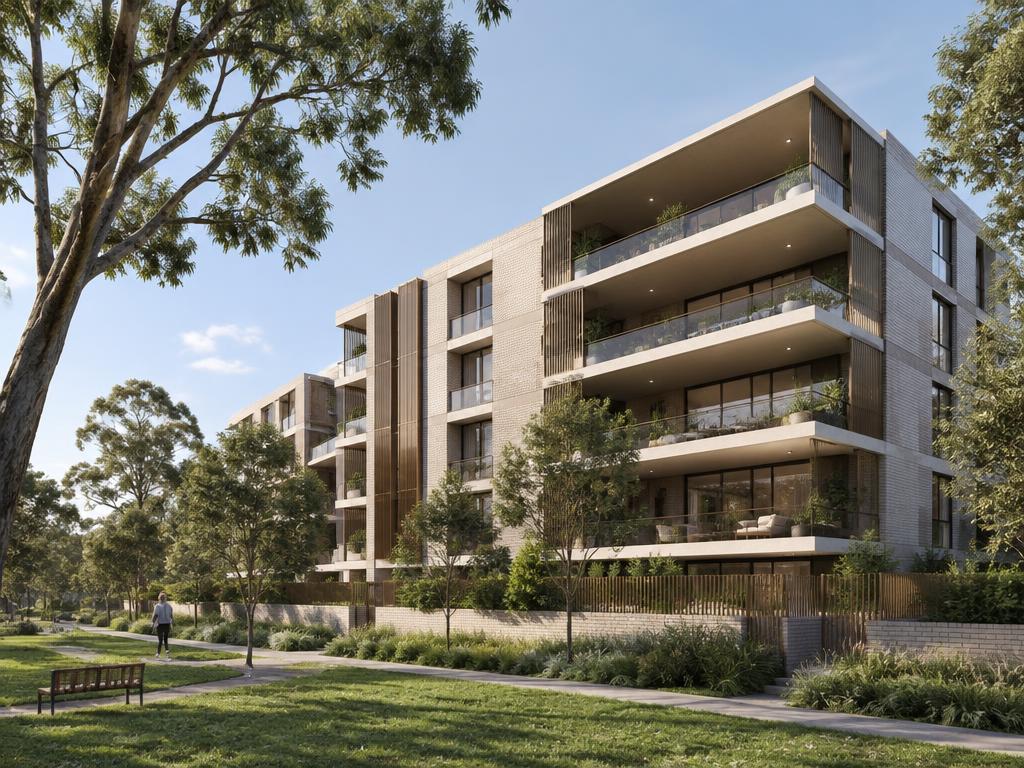 Refined apartments adjoining a landscaped park